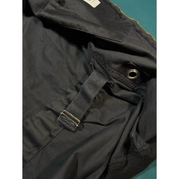 VTG 1991 French Police Dog Handler Bomber Jacket J. Veyrier Black 100L DMC Zip - Picture 11 of 16